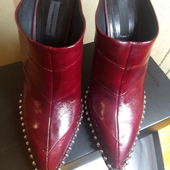 Alexander Wang Eri Mule Oxblood Eel shoes - Picture 7 of 10